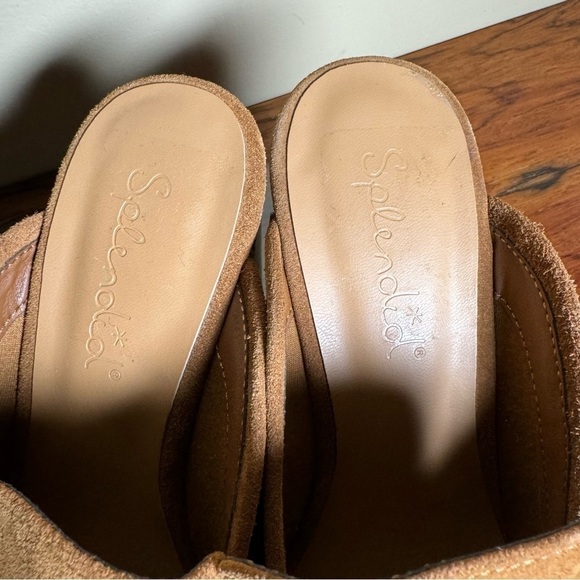 Splendid Vina Suede Platform Clog - toffee suede leather - size 8 - Picture 11 of 16